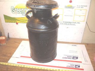 OLD ANTIQUE MADISON COOP CRY 43 MILK CAN