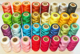 25 Machine Embroidery Thread Spools. Art Silk, Rayon