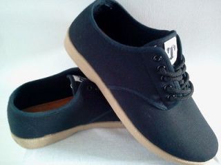 BLACK WINO SHOES WINOS OLD SCHOOL SKATE SIZE 8 13 NEW CANVAS SHOES