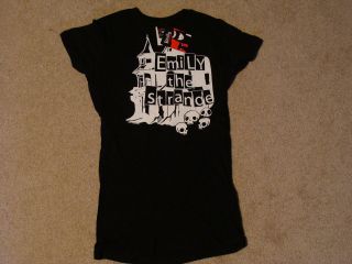 EMILY STRANGE House Skull Baby Doll T Shirt Small