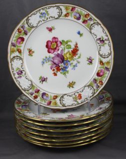 Schumann Empress Dresden Flowers Salad plate (C)