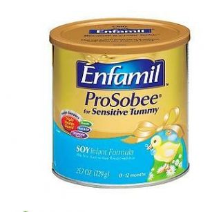 New & Sealed Enfamil ProSobee Soy Infant Formula Sensitive Tummy qty 6 