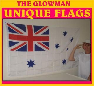 AUSTRALIAN NAVAL NAVY WHITE ENSIGN FLAG for BOAT YACHT ROOM HOUSE HOME 
