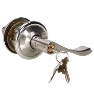   Steel Door Lock Pull Handles Knobs Level Entry Exterior Locks