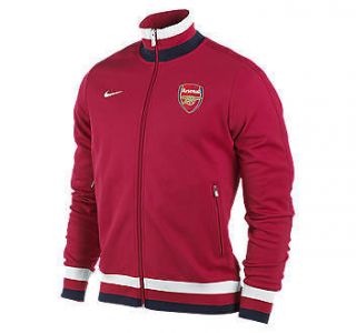 Team Arsenal 2013 Soccer Track N98 Top Jacket Full Zip Nike Soccer XL 