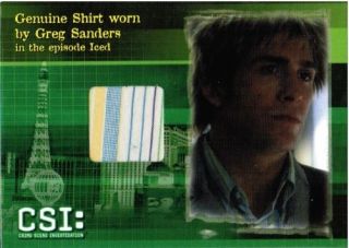 CSI Series 3 Costume Card of Eric Szmanda as Greg Sanders, CSIS3 C1