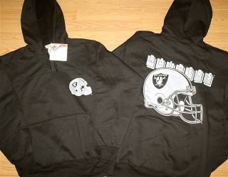 Vintage LA Los Angeles Raiders hoodie sweatshirt NWT NFL football BO 