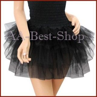 Sexy Pettiskirt Black Tutu Mini Skirt  S M L XL 2X