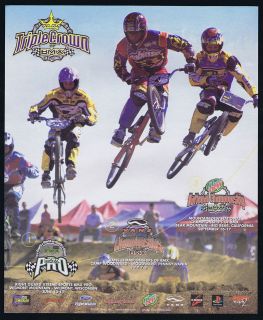 2000 Vans BMX Mountain Dew Triple Crown Bike Extreme Race Magazine 