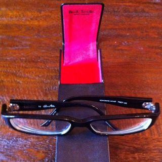 EUC BLINDE black Plastic Eyeglasses Made In Japan Unisex With Paul 