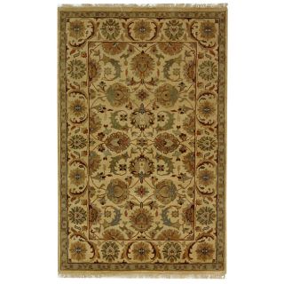 Hand Knotted Dynasty Eternity Ivory Wool Rug 5 x 8