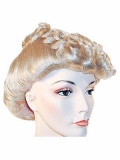 1940s Pompadour Rita Hayworth Ethel Merman Actress Lacey Costume Wig