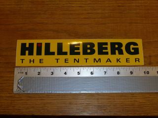 Hilleberg Large Yellow Sticker Decal