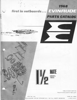 1968 Evinrude Parts Catalog  1.5hp MATE models