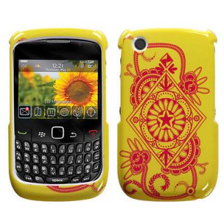 Exotic Yellow Snap on Case Cover For BlackBerry 8520 8530 9300 9330 