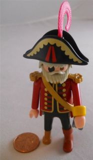   Pirate Ship Captain with sword, beard, hat, eye patch and peg leg