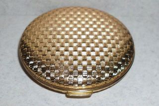 Merle Norman Face Powder Compact Gold Tone Made in Germany
