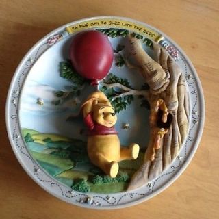   Fine Day To Buzz With The Bees Winnie The Pooh Plate Bradford Exchange