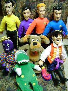 Set of Talking The Wiggles Dolls toys Captain feathersword &Dorothy 