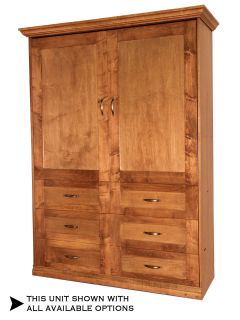 MURPHY BED   SOLID WOOD   NORTH AMERICAN MADE STAFFORD PARK 