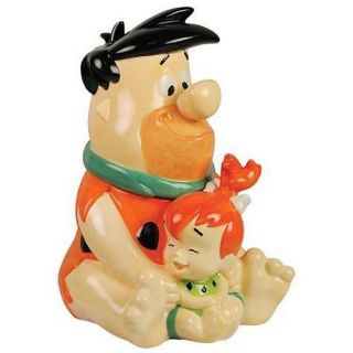 Westland Giftware The Flintstones Fred and Pebbles Cookie Jar, 11 Inch