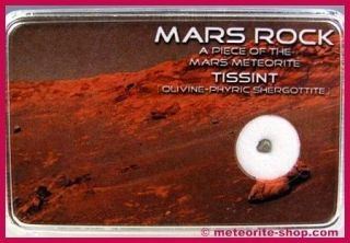   MARTIAN METEORITE~RARE MARS ROCK°WITNESS FALL 2011°TOP RARE PIECE