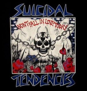 SUICIDAL TENDENCIES cd lgo WONT FALL IN LOVE TODAY Official SHIRT MED 