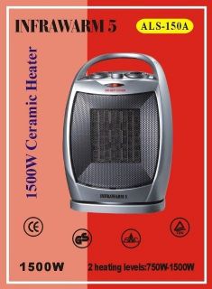   kw Oscillating Greenhouse Ceramic Fan Heater with Cool Fan Option