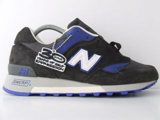 New Balance X Schuh 577 SC2 Mens Grey & Blue Trainers Sneakers Made In 