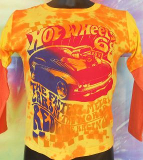Hot Wheels 68 The Fastest Metal Cars In The World Boys Orange T Shirt