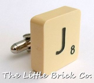 VINTAGE SCRABBLE CUFFLINK ♥ BUY 2 FOR A PAIR ♥ Gift Box 