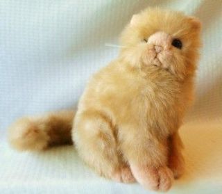 Plush Fawn Golden Cat Kitty Kitten Princess Soft Toy