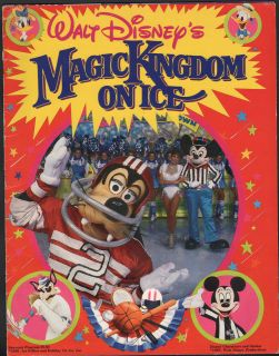 1986 Walt Disneys MAGIC KINGDOM ON ICE Souvenir Program