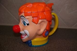 Ringling Bros and Barnum & Bailey Circus Clown Plastic Lidded Mug Cup 