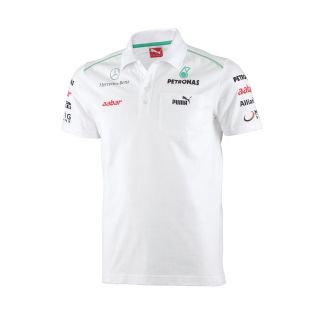 Mercedes AMG Petronas F1 Official Team Polo Shirt 2012 Made by Puma