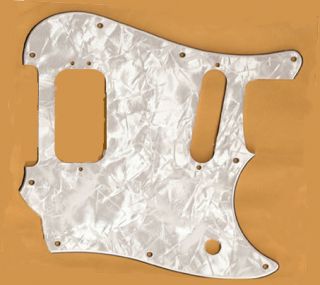 White Pearl pickguard fits Fender Cyclone guitar 2001