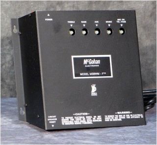 McGohan 20 Watt PA Amplifier Model MSBWM 203