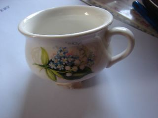 PORTMEIRION MINIATURE CHAMBER POT WITH LILY OF THE VALLEY