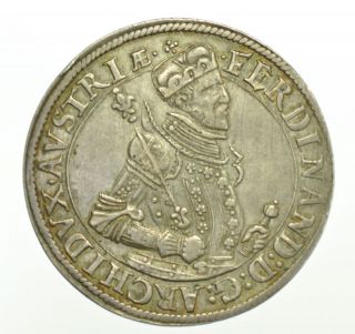 EXTREMELY RARE FERDINAND I [UNDATED] THALER SLVER COIN FROM AUSTRIA 