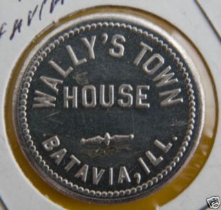 Good For Trade Token, Wallys Town House, Batavia IL