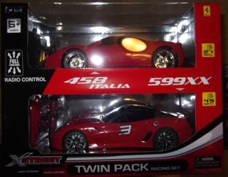   Control Cars   Twin Pack   Ferrari 458 Italia and 599XX   BRAND NEW