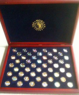 1999 2008 STATEHOOD QUARTERS GOLD PLATED HOLOGRAM IN COIN CAPSULES 