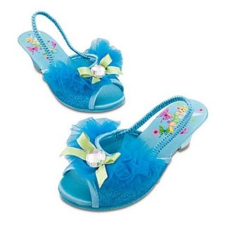   Tinkerbell Fairy Costume Dress Up Shoes Sz 7/8 Girls Christmas Gift