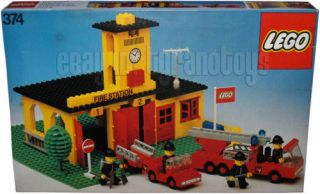 LEGO 374 Fire Station MIB Vintage HTF DENMARK 1978 RARE