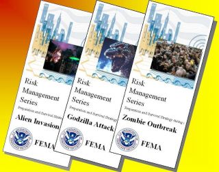 FEMA Pamphlets Alien Invasion/Godzi​lla/Zombie Outbreak