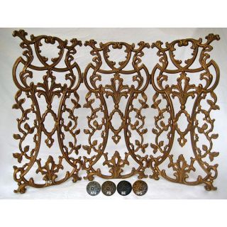 Classic Provence Metal Fireplace and Decorative Screen