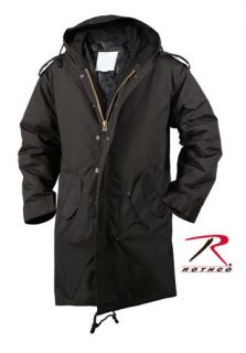 51 FISHTAIL PARKA BLACK INSPIRED BY US ARMY 1951 ISSUE ROTHCO 9464