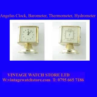Superb Angelus 8 Day Travel Clock & Thermometer & Barometer 
