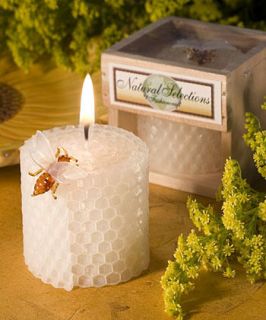 50 Natural Pure Beeswax Candles Wedding Bridal Shower Party Favors 