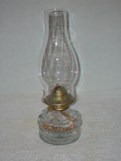 Vtg.Eagle 3373 Glass Oil Lamp P&A Risdon~Starbur​st Design~md USA 